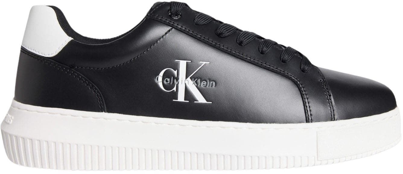 Calvin Klein Logolu Deri Sneaker Ayakkabı, CHUNKY CUPSOLE MONO LTH