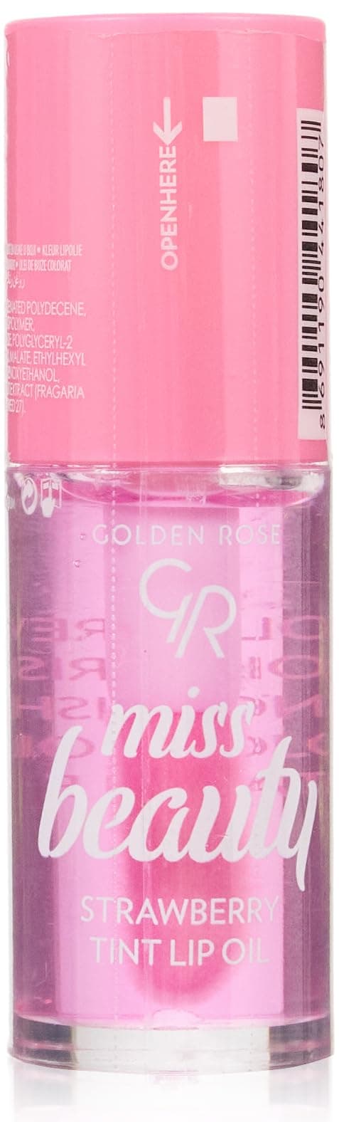 Golden Rose Miss Beauty Tint Lip Oil - 01 Strawberry - Renk Değiştiren Dudak Yağı