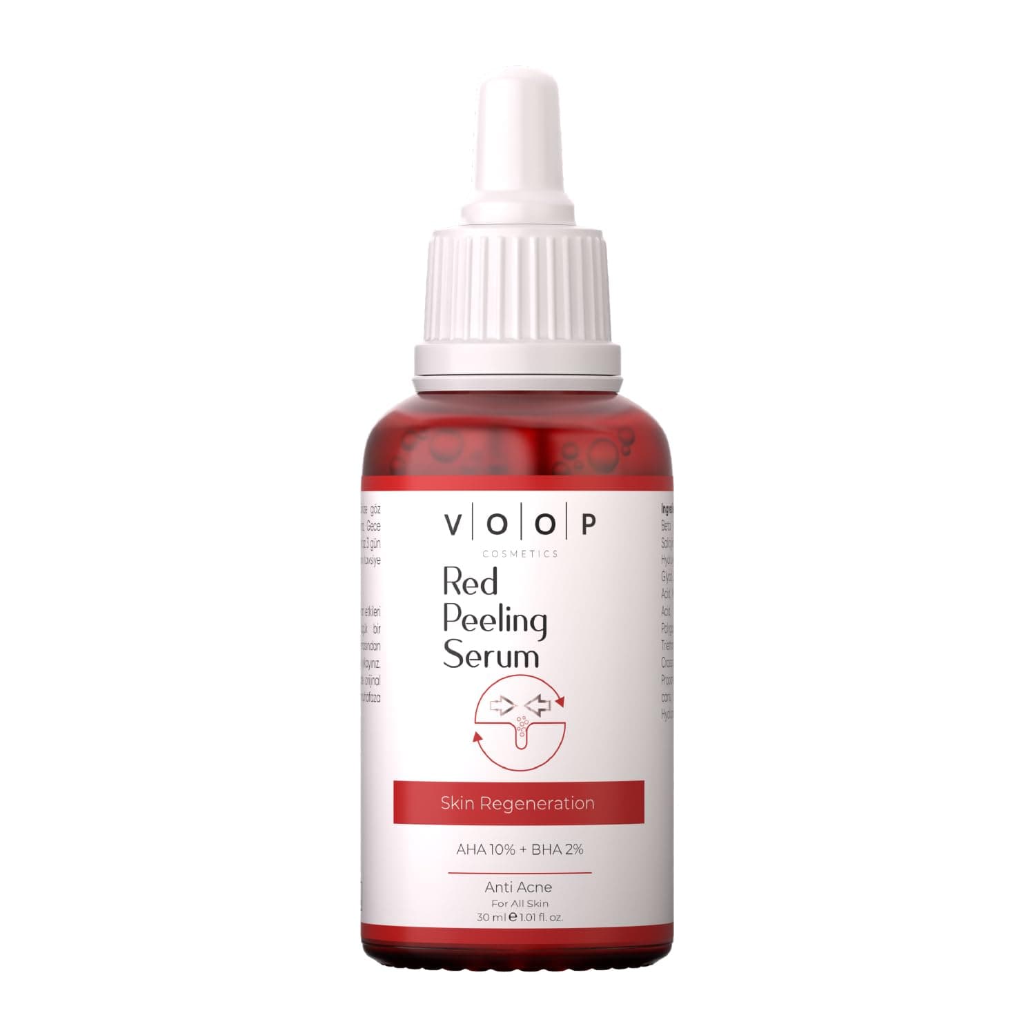 VOOP Kırmızı Peeling, Cilt Yenileyici Serum 30 ml