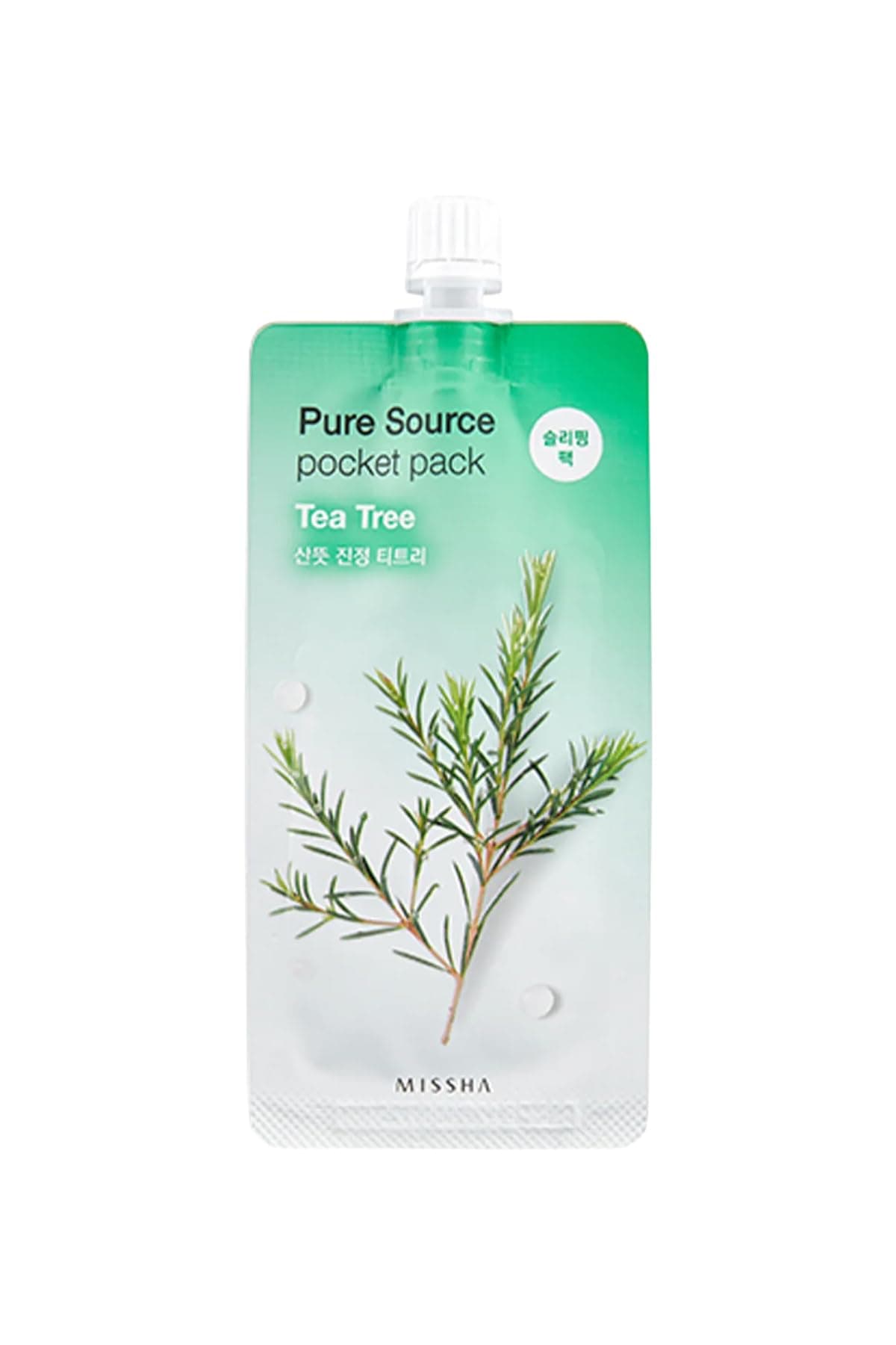 Missha Çay Ağacı Özlü Yağ Kontrolü Sağlayan Uyku Maskesi Pure Source Pocket Pack (TEA TREE), 111471