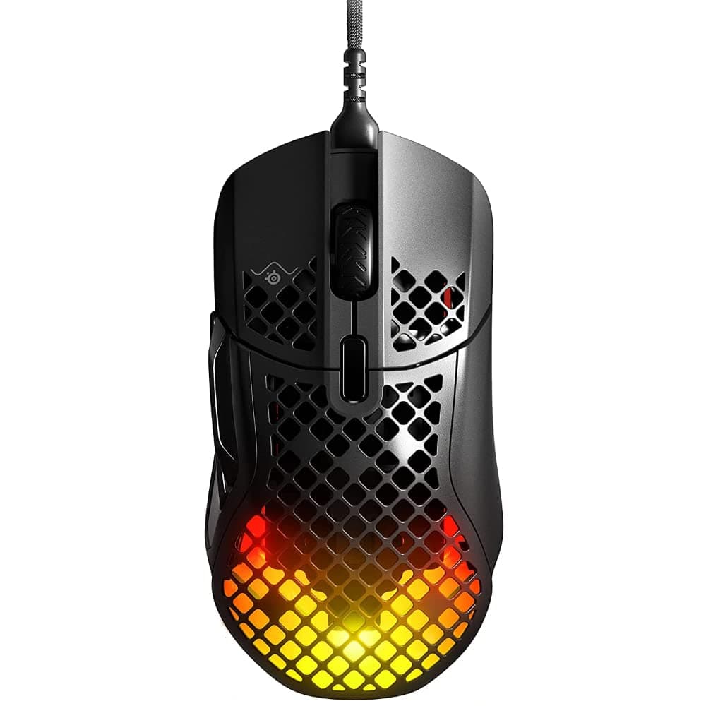 SteelSeries Aerox 5 Gaming Mouse 9 Programlanabilir Tuş IP54 PC/MAC – FPS, MOBA Battle Royale MMOs RPGs Siyah