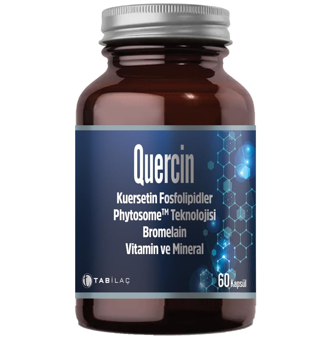 Tab İlaç Quertecin Fitozomal Kuersetin Bromelain 60 Kapsül