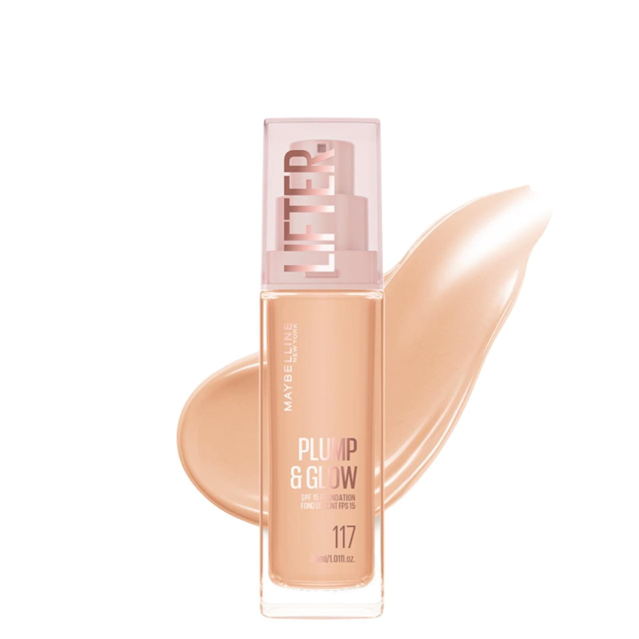 Maybelline New York Lifter Niasinamid ve Hyalüronik Asit İçeren Aydınlatan Fondöten - 117
