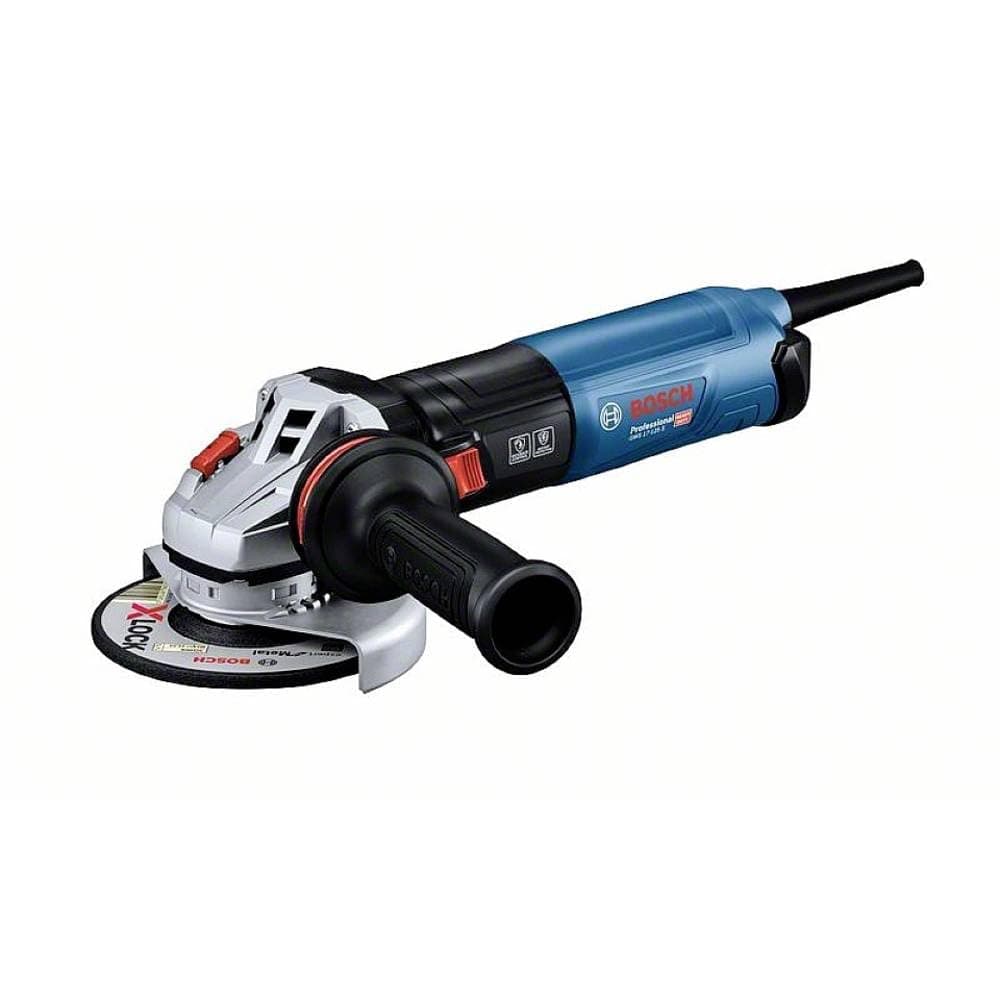 Bosch Professional Measurement Gws 17-125 S Açılı Taşlama Makinesi (1.700 Watt, İlave Sap, Koruyucu Kapak, Klipsli Ayırma Koruma Kapağı, Toz Filtresi, Iki Delikli Anahtar, Tutma Flanşı, Germe Somunu)