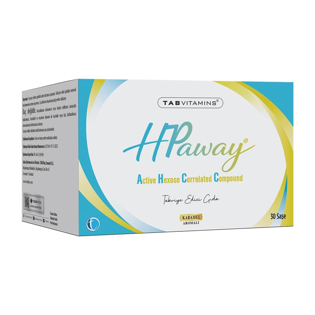 Tabvitamins HPaway Aktif Heksoz Korele Bileşik (AHCC) 30 Şase
