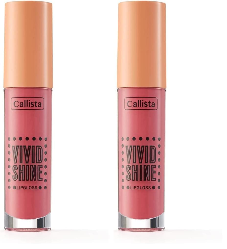 Callista Vivid Shine Lipgloss Nemlendiricili Dudak Parlatıcısı 103 Sugarland Berry, Pembe 2li paket