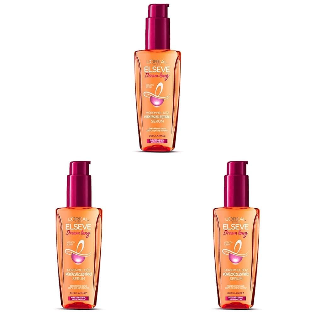 L’Oréal Paris Elseve Mükemmel Düz Pürüzsüzleştirici Serum (100 ml) 3lü paket
