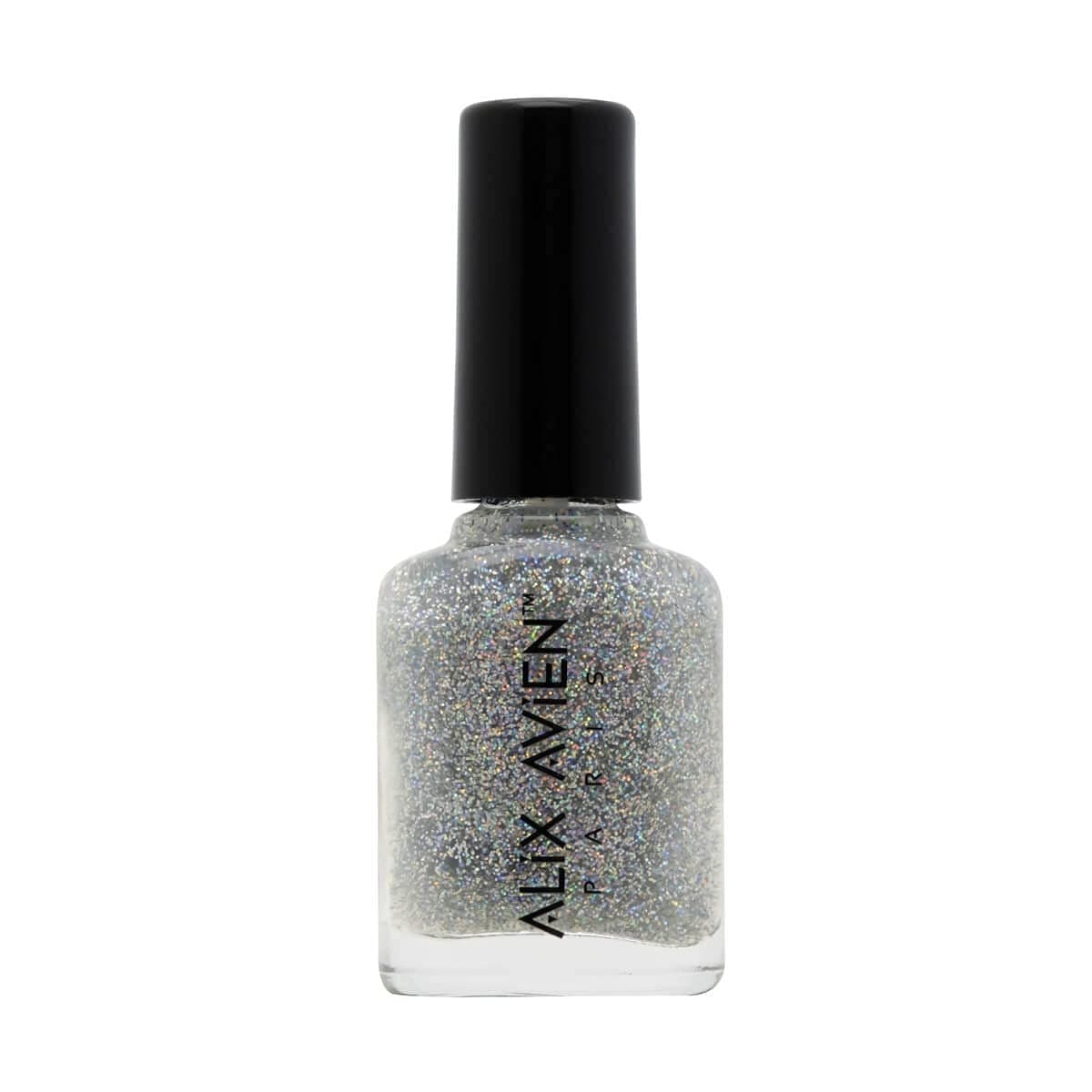 ALIX AVIEN Gri Simli Oje 39 - Yüksek Pigmentli Uzun Süreli Kalıcılık Hızlı Kuruma - Nail Lacquer 39