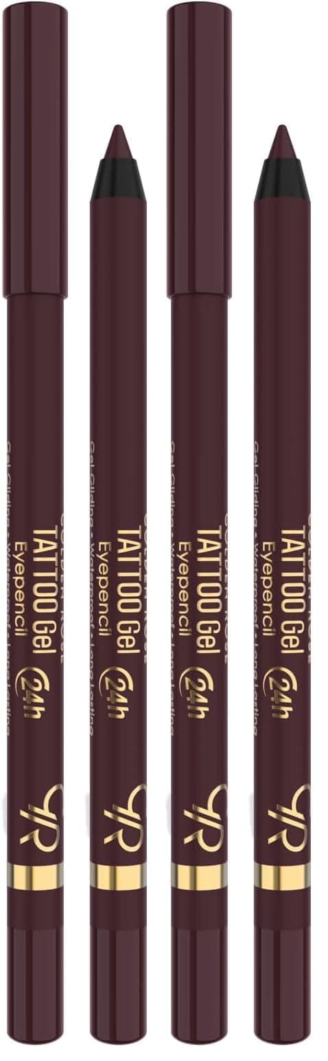 Golden Rose Tattoo Gel Eyepencil - 117 Black Berry - Uzun Süre Kalıcı Gel Göz Kalemi (2 paketi)