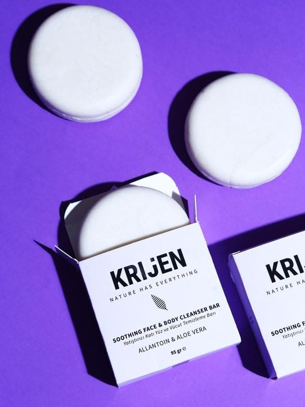 Krijen Nature Has Everything Nemlendirici Etkili Allantoin & Aloe Vera Yüz Ve Vücut Temizleme Barı 95 Gr