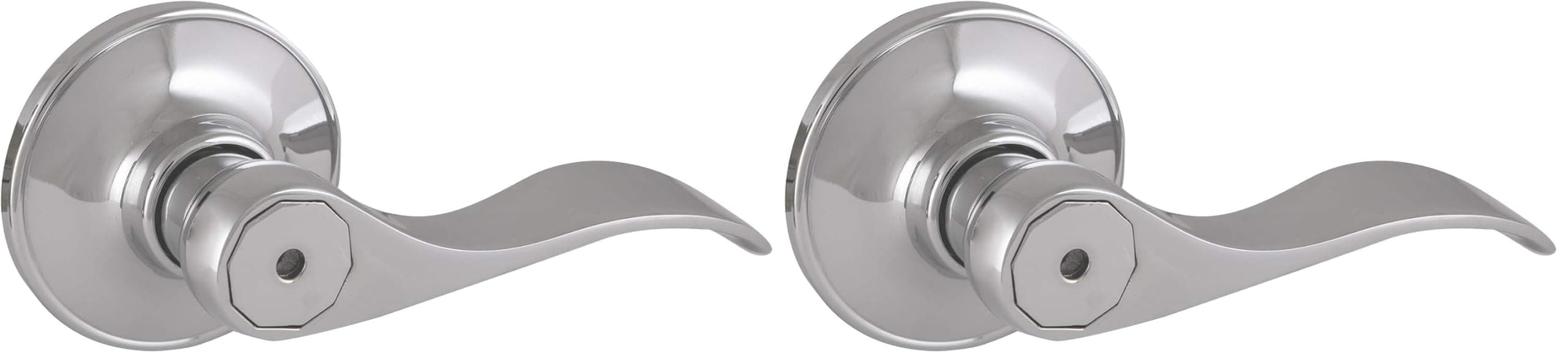 Design House 779009 Springdale 2 Yollu Kapı Kolları, 2'li Paket, Cilalı Krom