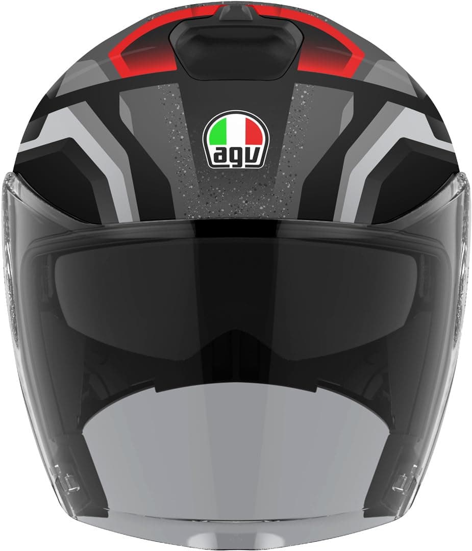 AGV Irides Motosiklet Kaskı Açık Kask Zurigo Matt Black Grey S
