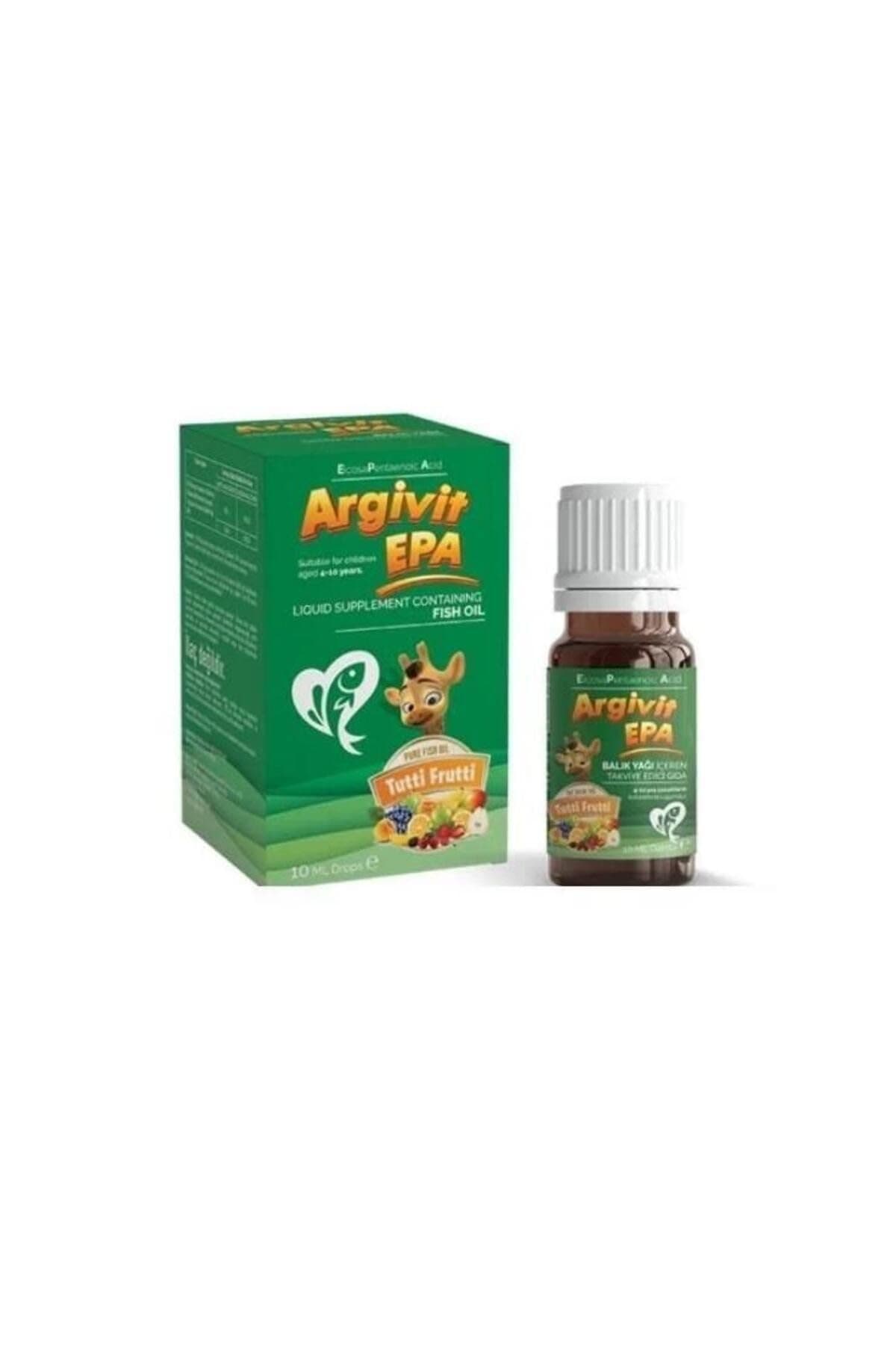 Argivit EPA Tutti Frutti Aromalı Balık Yağı Damlaları 10 ml