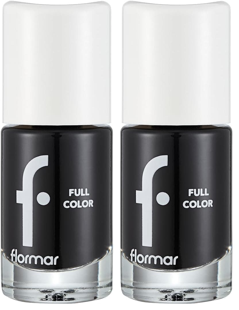 Flormar Yoğun Pigmentli Parlak Oje Full Color Nail Enamel Fc32 Victory Of Black (2 paketi)