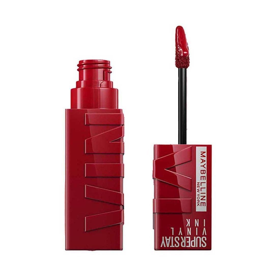 Maybelline New York Super Stay Vinyl Ink Uzun Süre Kalıcı Likit Parlak Ruj 10 Lippy