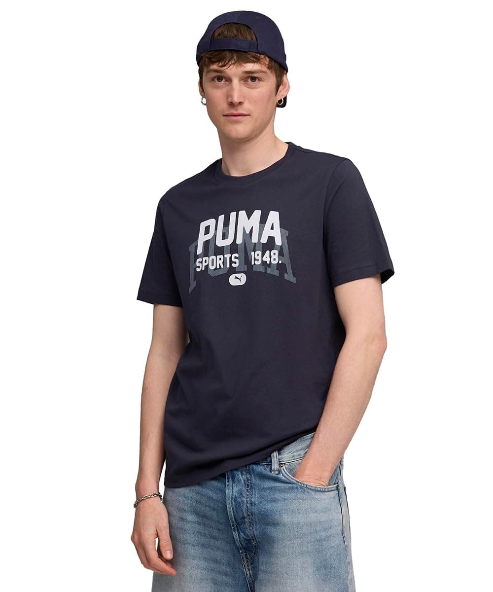 PUMA Graphic Varsity Tee Tees Üniseks Yetişkin
