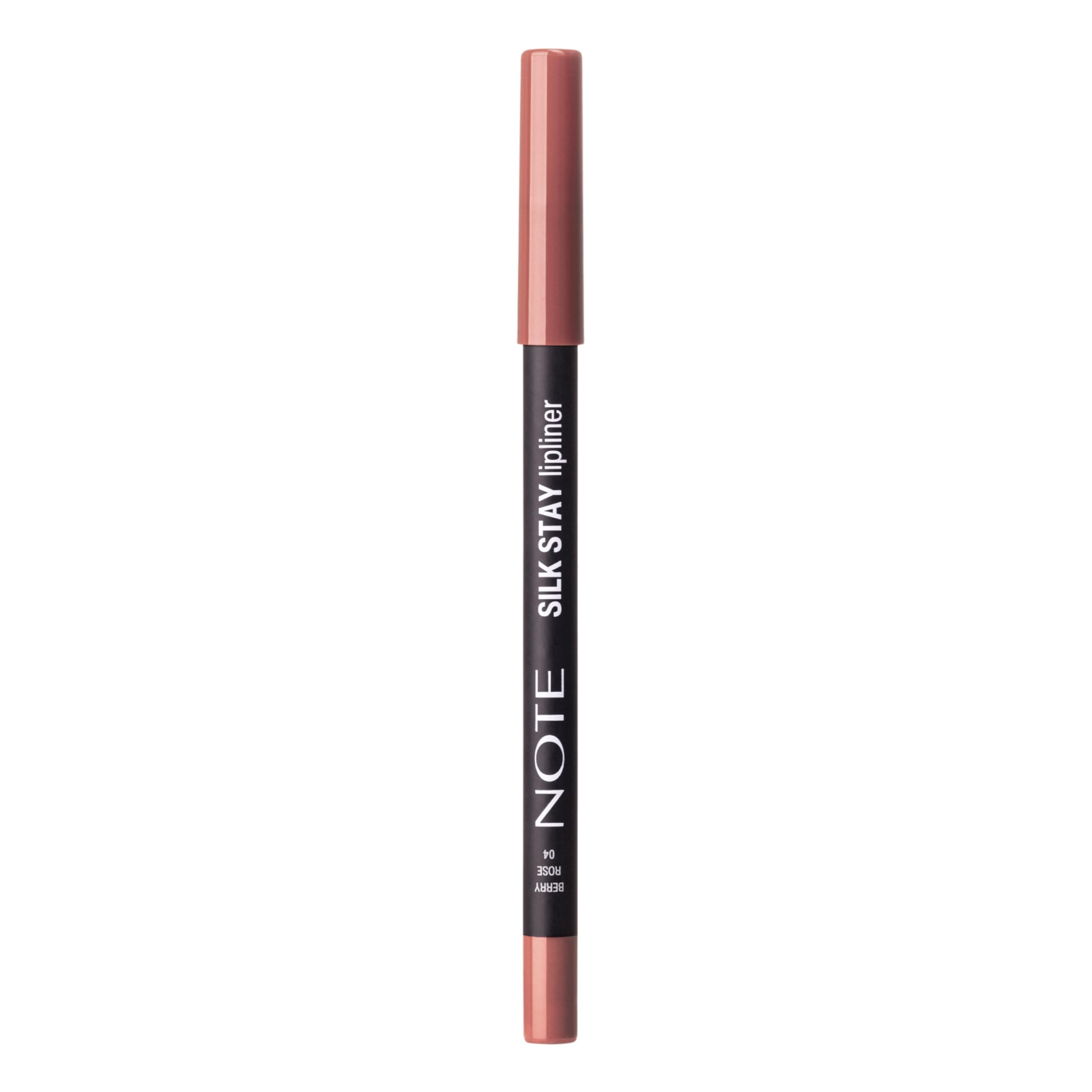 Note Cosmetics Silk Stay Lipliner Suya Dayanıklı İpeksi Dudak Kalemi - 04 Berry Rose