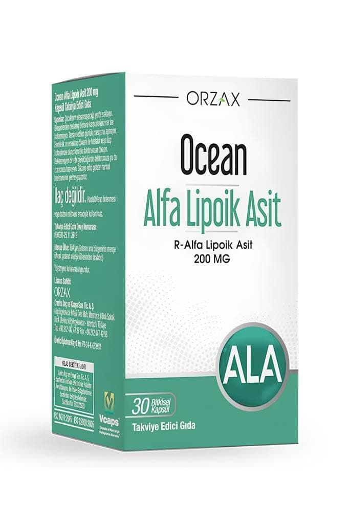 Ocean Alfa Lipoik Asit 30 Bitkisel Kapsül