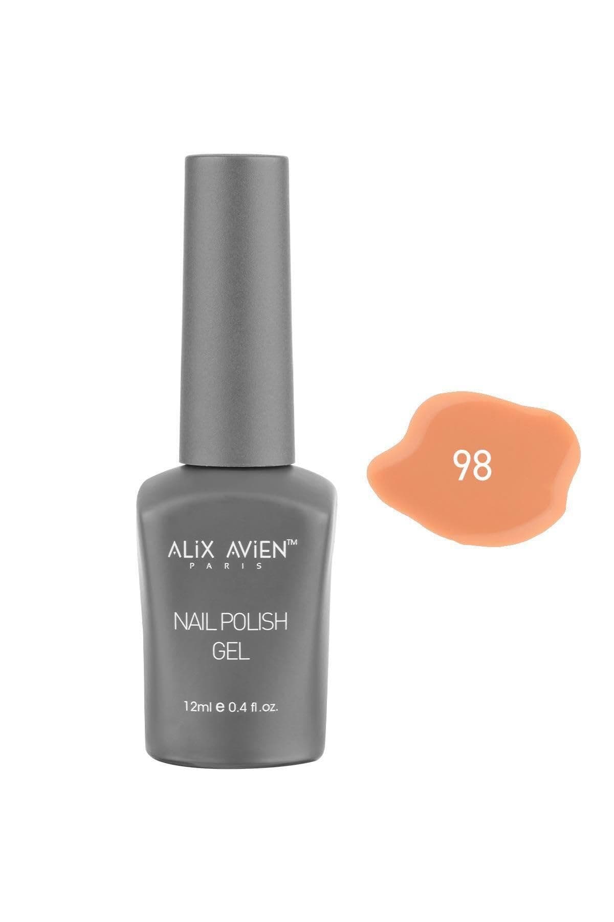 Alix Avien Yavruağzı Kalıcı Oje 98 Yoğun Renk Veren Jel Oje 12 mililitre Nail UV Gel Polish 98
