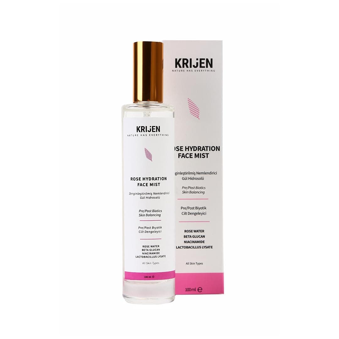 Zenginleştirilmiş Nemlendirici Gül Hidrosolü - Niacinamide & Yulaf Özü Face Mist 100 ML