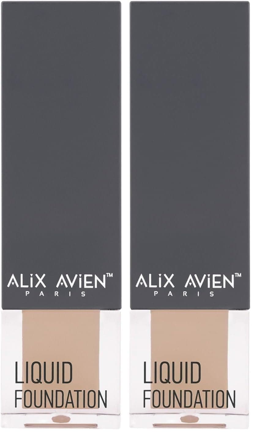 ALIX AVIEN Güneş Koruyucu Spf35 Nemlendirici Etkili Kremsi Likit Fondöten Liquid Foundation 309 Cashmere Beige (2 paketi)