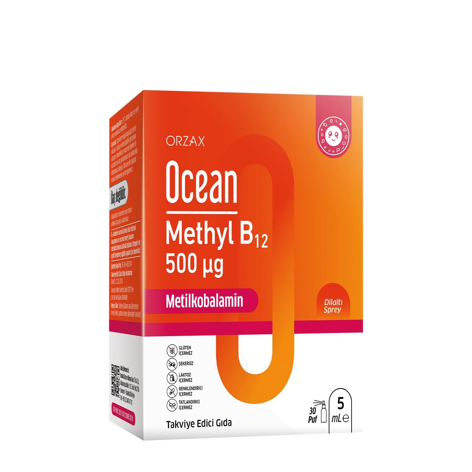 Ocean Methyl B12 Dilaltı Sprey 500mcg 5 ml