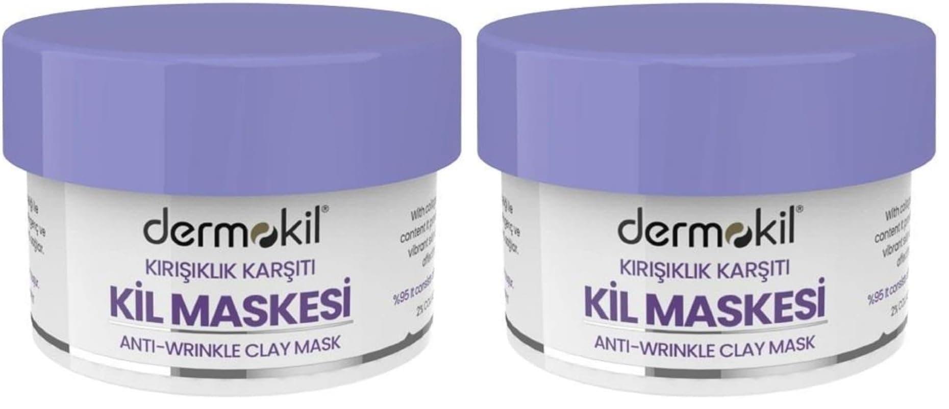 Dermokil Kırışıklık Karşıtı Kil Maskesi 50 ml 2li paket