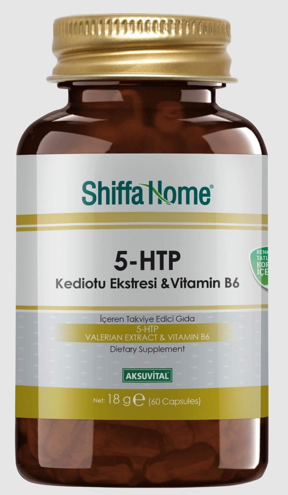 Shiffa Home 5-HTP 300 mg 60 Kapsül – B6 Vitamini ve Kediotu Ekstresi ile – Bitkisel Takviye – Uyku, Duygudurum ve Sakinlik Destekleyici – Serotonin Desteği