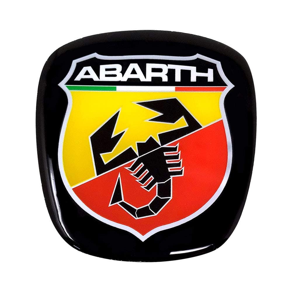 Abarth Fiat 500 için 21548 Resmi 3D Çıkartma Logosu