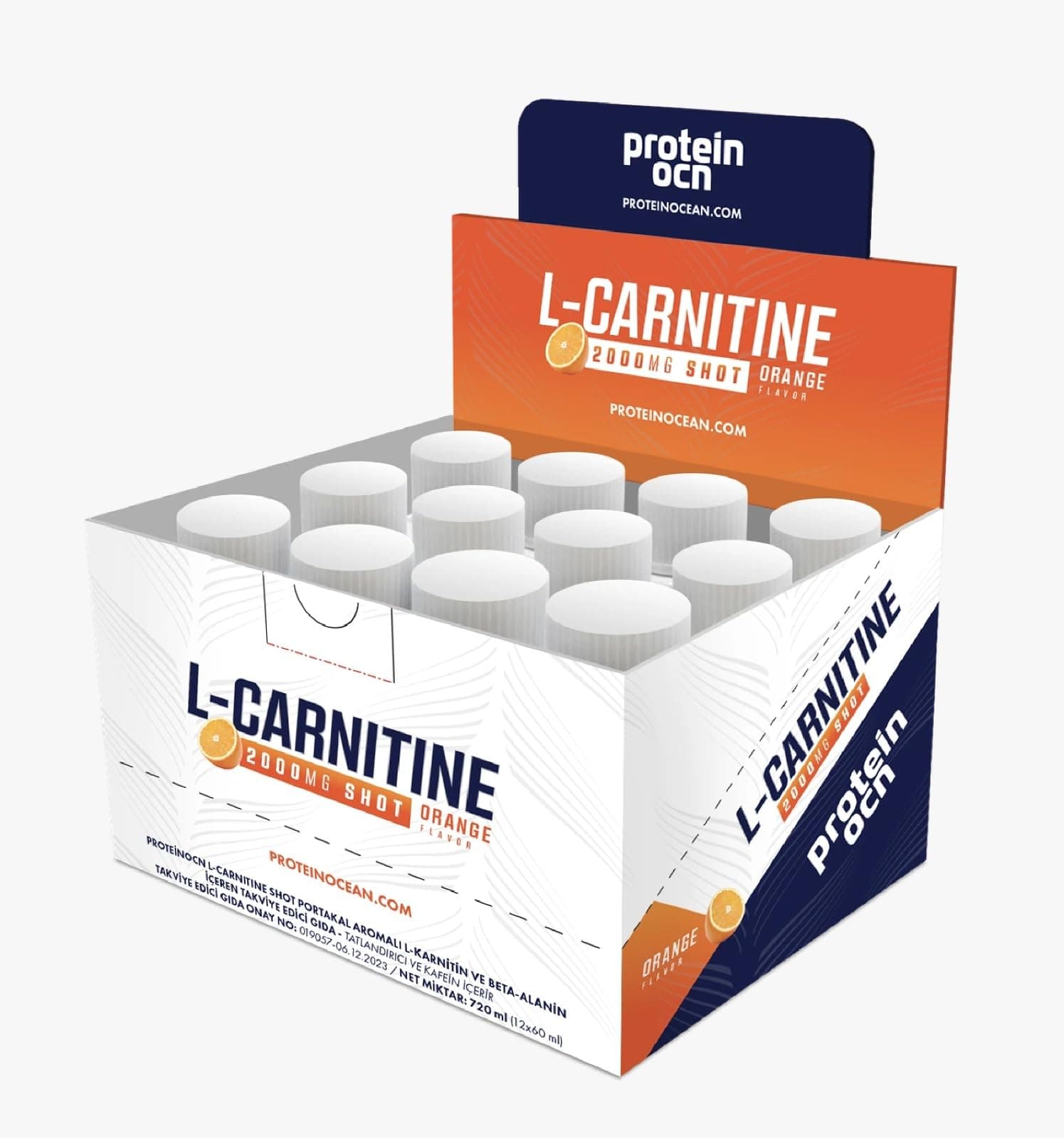 Proteinocean L Carnitine Shot Portakal 60ml 12'li Kutu