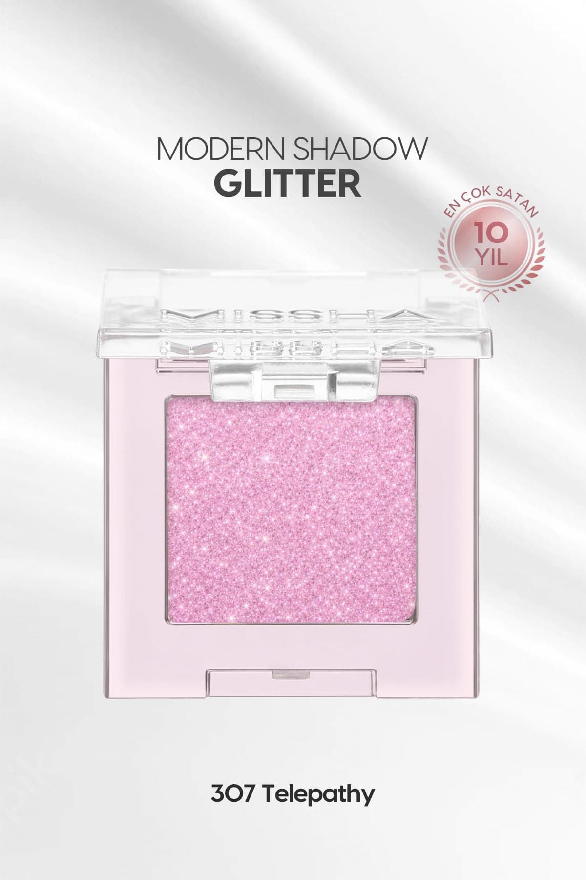 MISSHA Kalıcı, Topaklanma Yapmayan, Simli Tekli Far Modern Shadow Glitter (307 Telepathy) 307 Telepathy