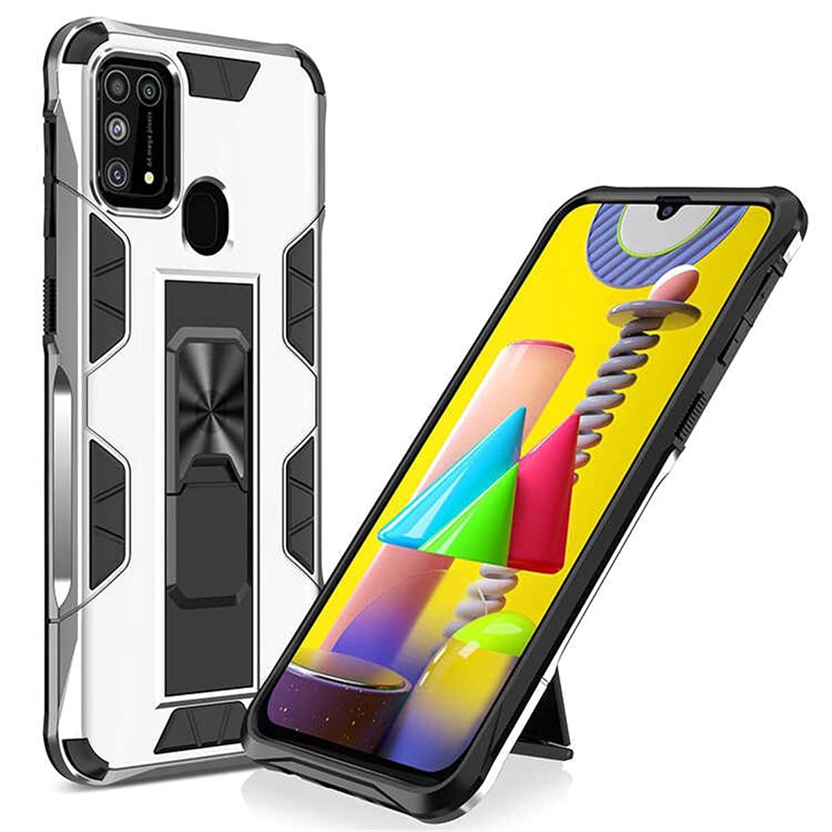 Zore Galaxy ile uyumlu M31 Kılıf Volve Kapak Gri
