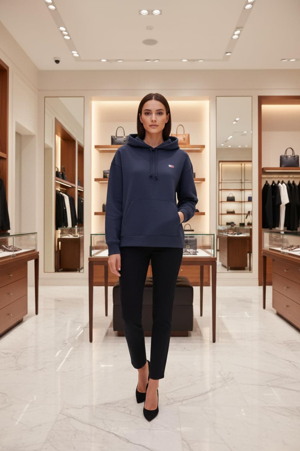 TJW BXY BADGE HOODIE EXT Sweatshirt Kadın