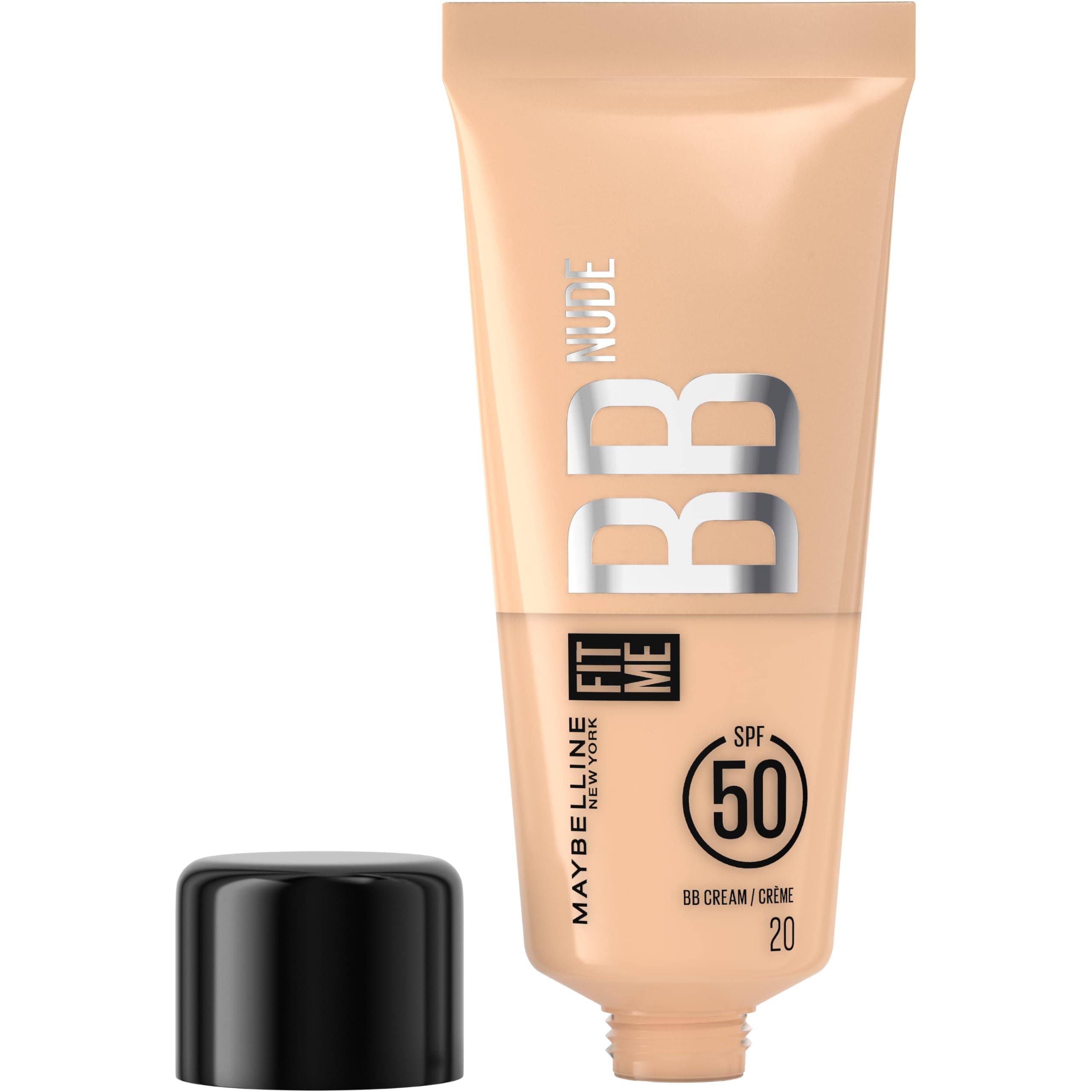 Maybelline New York Fit Me Nude Cilt Bakımı Etkili Nemlendirici SPF50 BB Krem - 20