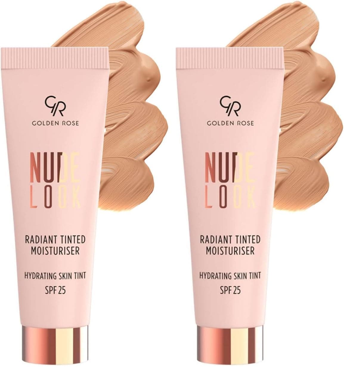 Golden Rose Nude Look Radiant Tinted Moisturiser - 02 Medium Tint - Canlı ve Aydınlık Görünüm Veren Renkli Nemlendirici (2 paketi)