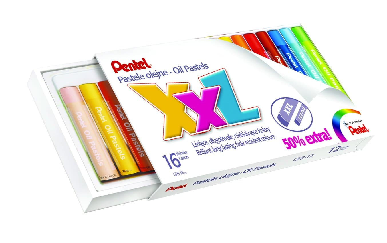 Pentel Yağlı Jumbo Pastel 24 Renk