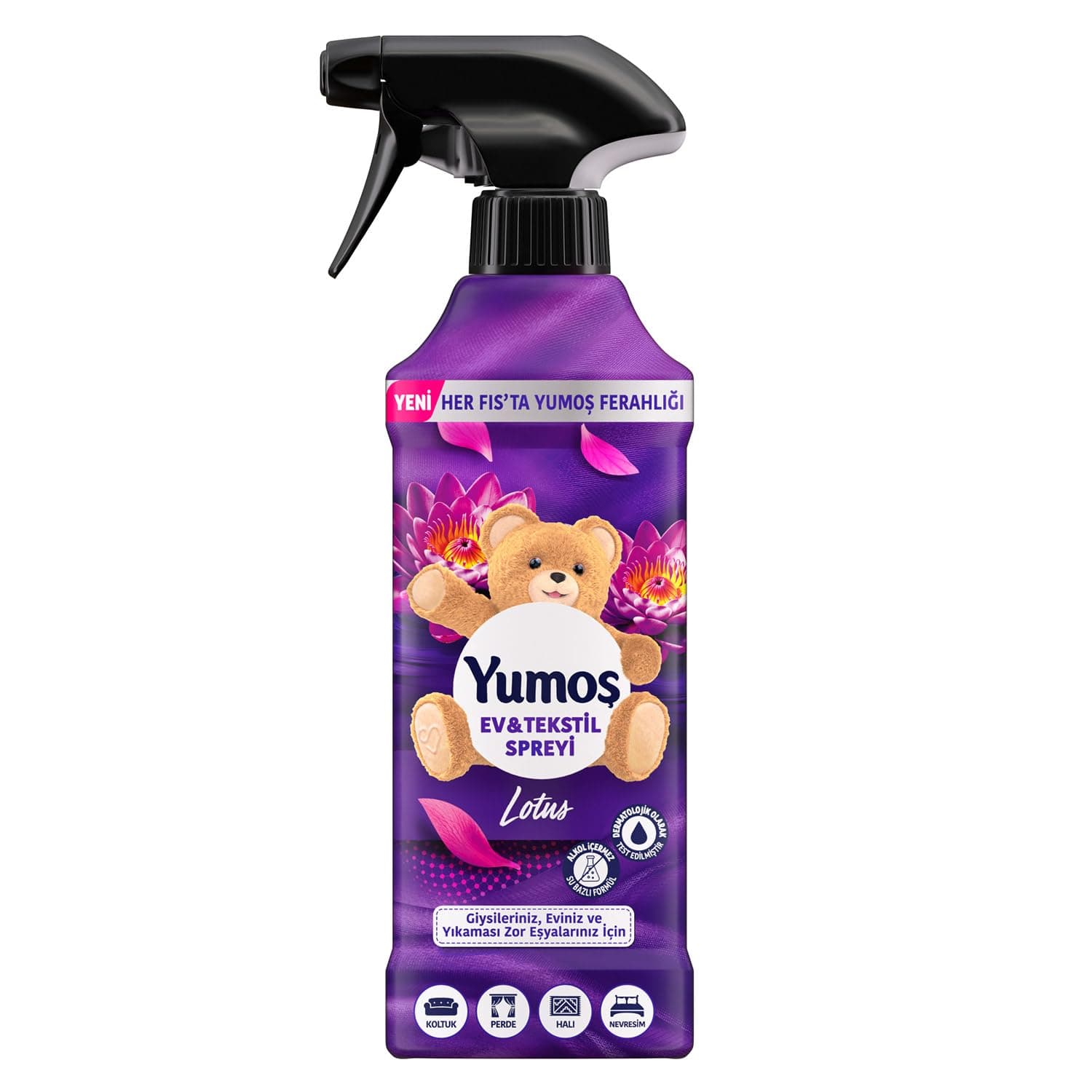 Yumoş Ev veTekstil Spreyi Lotus Yıkanması Zor Eşyalar İçin 450 ml