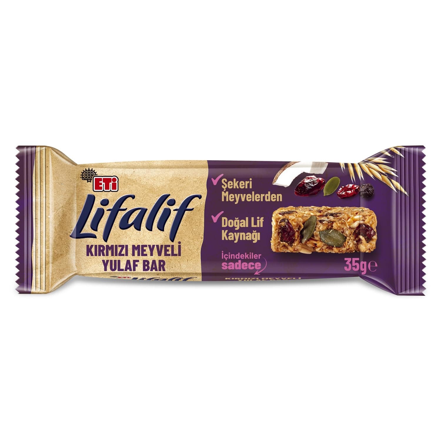 Eti Lifalif Kırmızı Meyveli Yulaf Bar 35 g