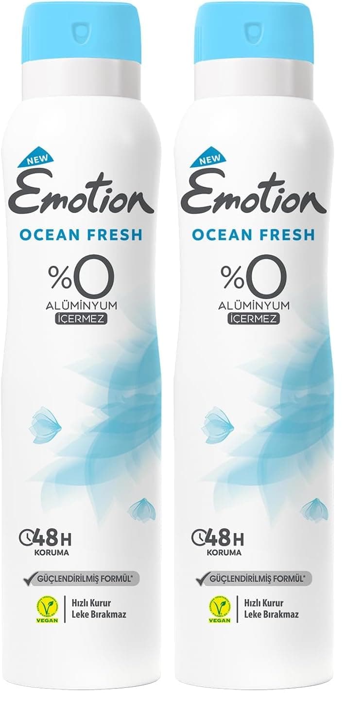 Emotion Ocean Fresh Kadın Deodorant, 150 ml 2li paket