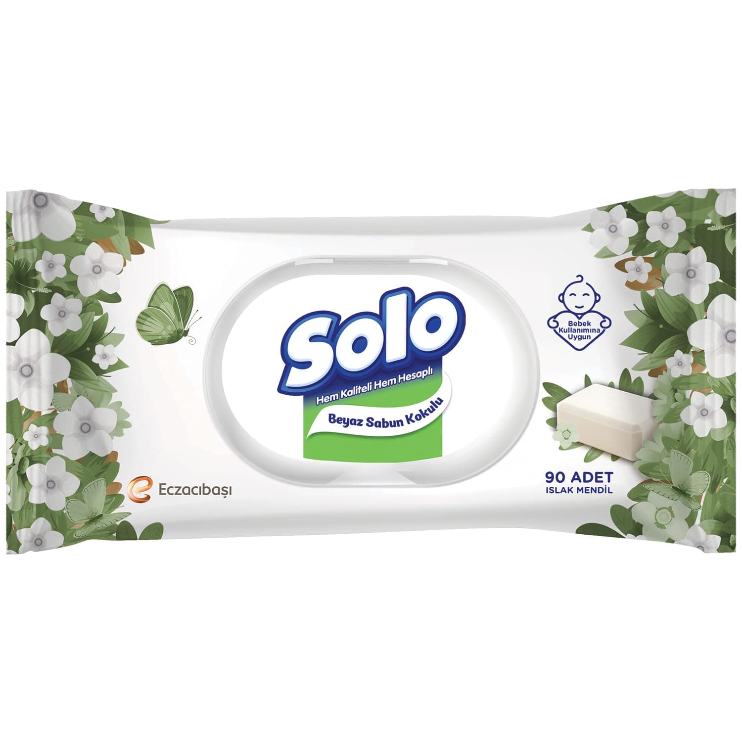 SOLO Beyaz Sabun Kokulu Mendil 1x90