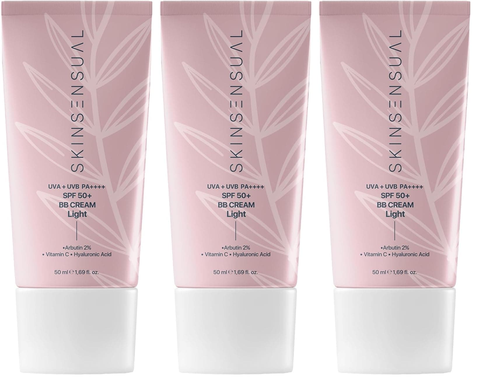 Skin Sensual BB Krem Light| 50 Spf Uva/Uvb Pa++++ | Leke Oluşumunu Önlemeye Yardımcı, Aydınlık ve Canlılık (3 paketi)