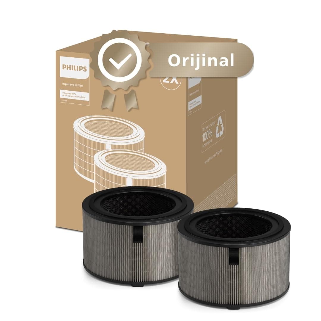 Philips AC3210, AC3220 ve AC3221 Hava Temizleyiciler için Orijinal HEPA Filtresi – Partikülleri ve Polenleri Giderir, 1 Yıla Kadar Kullanım Ömrü, FY3200/30