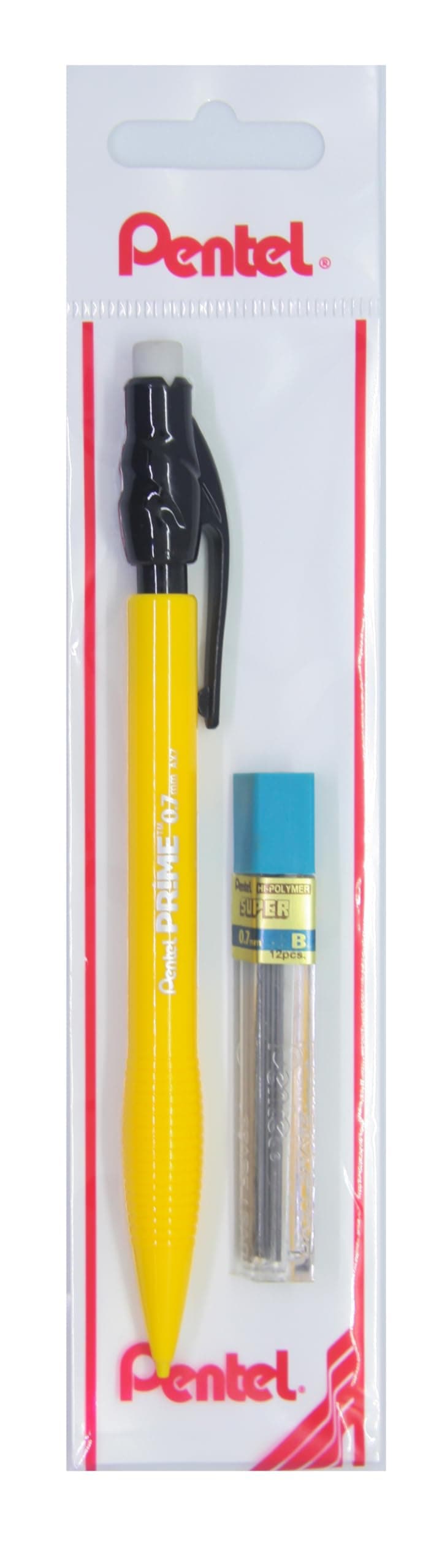 Pentel 0.7 mm PRIME Plastik Gövdeli Versatil + 12'li Yedek Uç Set SARI
