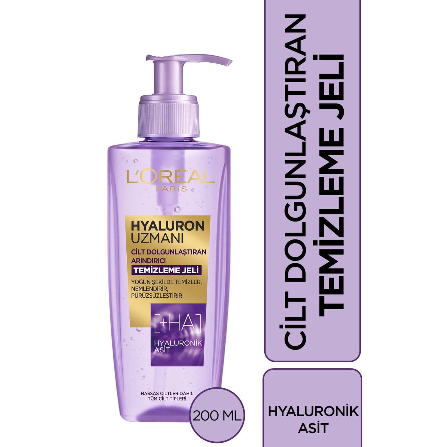 L'ORÉAL PARIS Hyaluron Uzmanı Cilt Dolgunlaştıran Arındırıcı Temizleme Jeli 200 ml