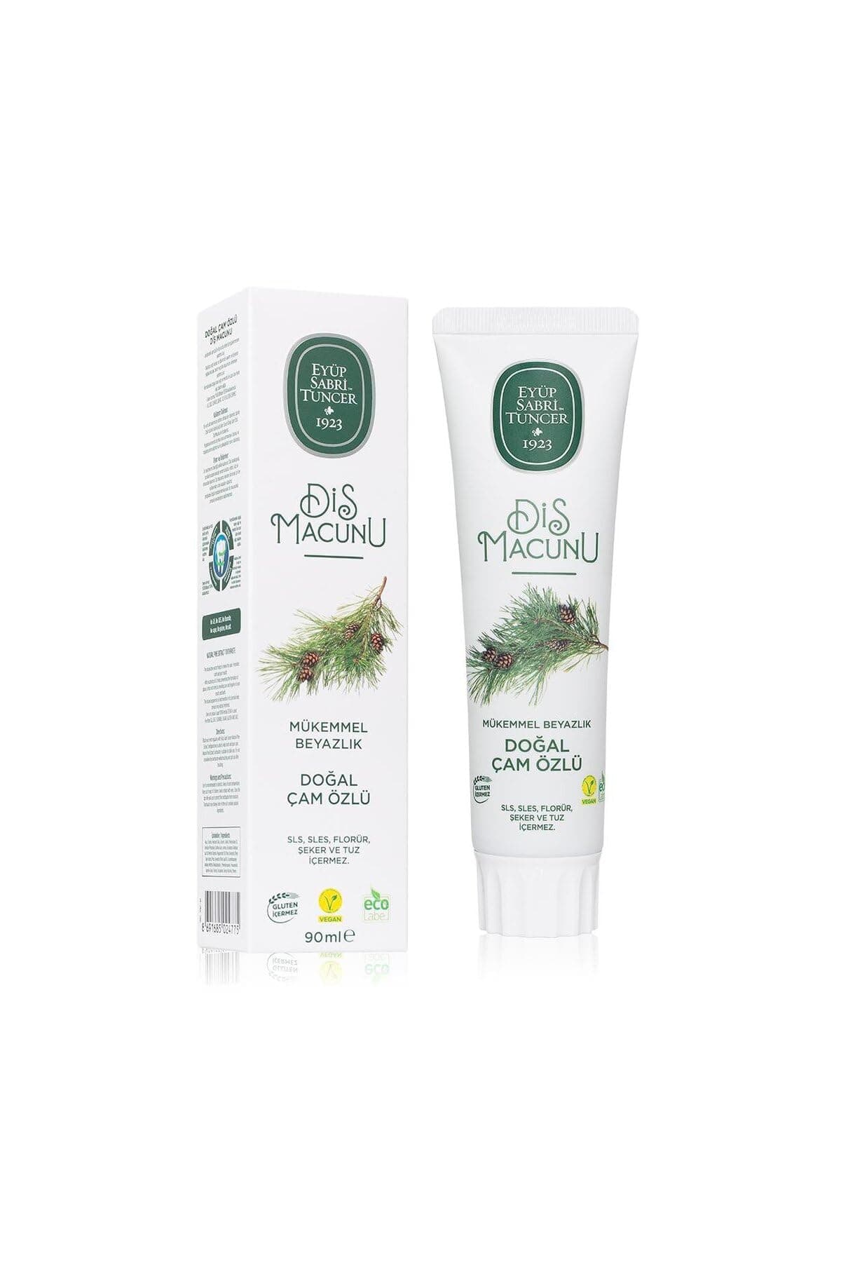 Eyüp Sabri Tuncer Doğal Çam Özlü Diş Macunu, Çam Aromalı, 90ml