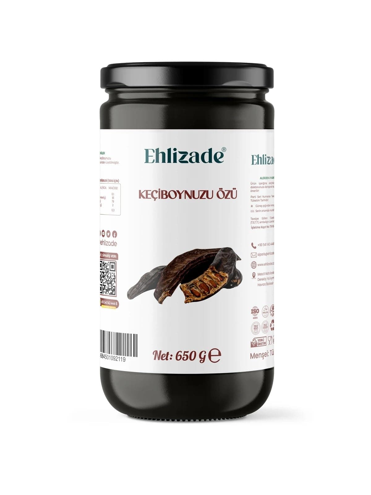 Ehlizade Soğuk Sıkım Keçiboynuzu Özü 650 Gram