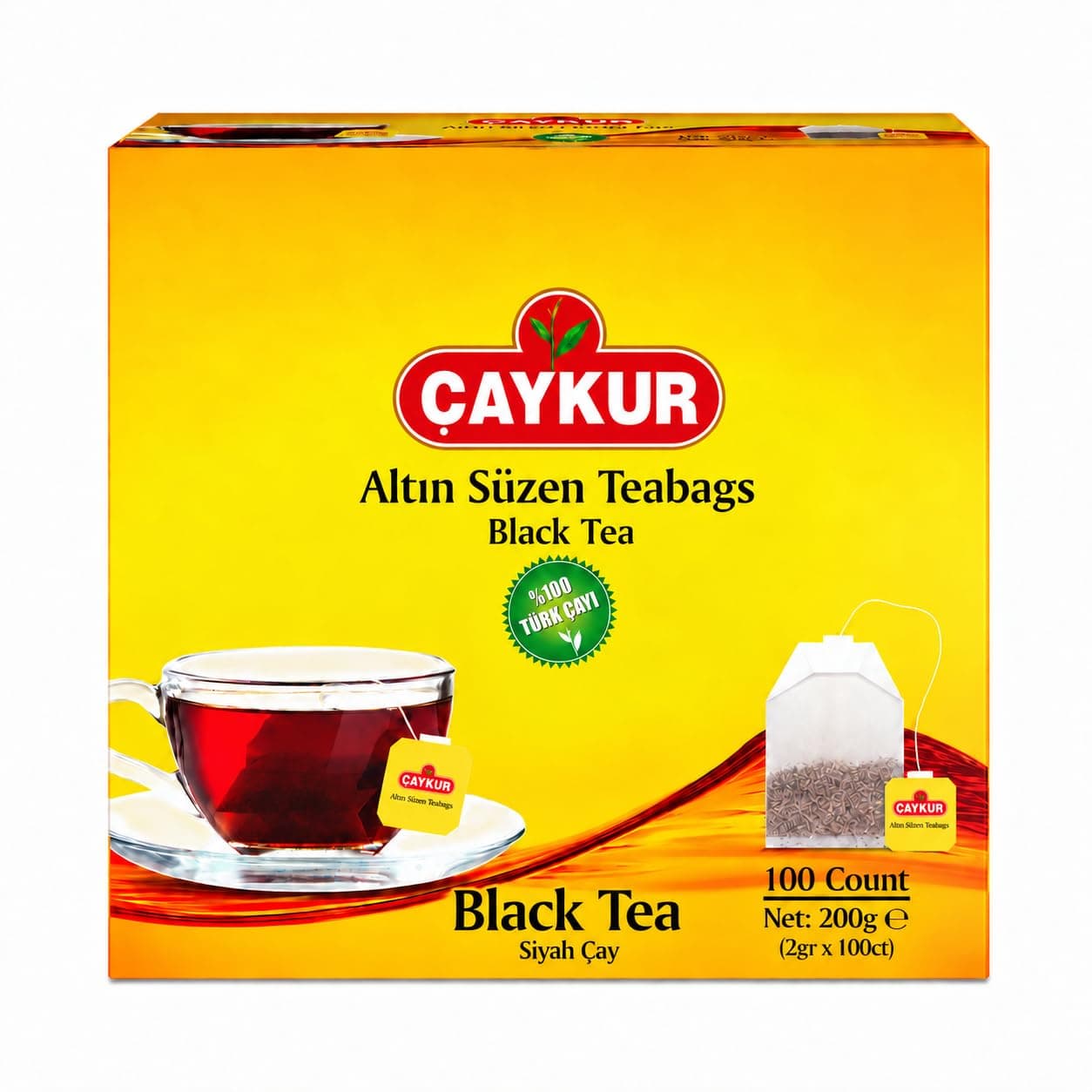 Çaykur Bardak Siyah Süzen Poşet Çay 200g 100 adet