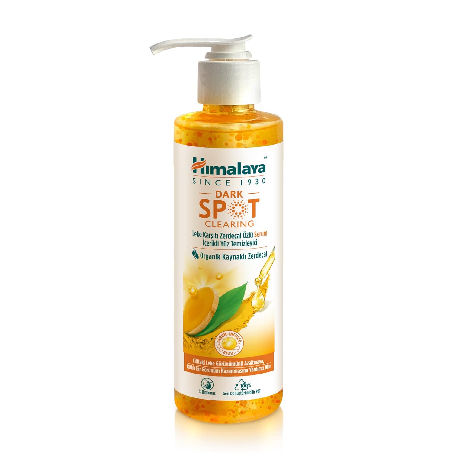 Himalaya Since 1930 Dark Spot Clearing Leke Karşıtı Zerdeçal Özlü Yüz Temizleyici 180 ml, Niasinamid ve E Vitamini İçeren Serum İçerikli Temizleyici
