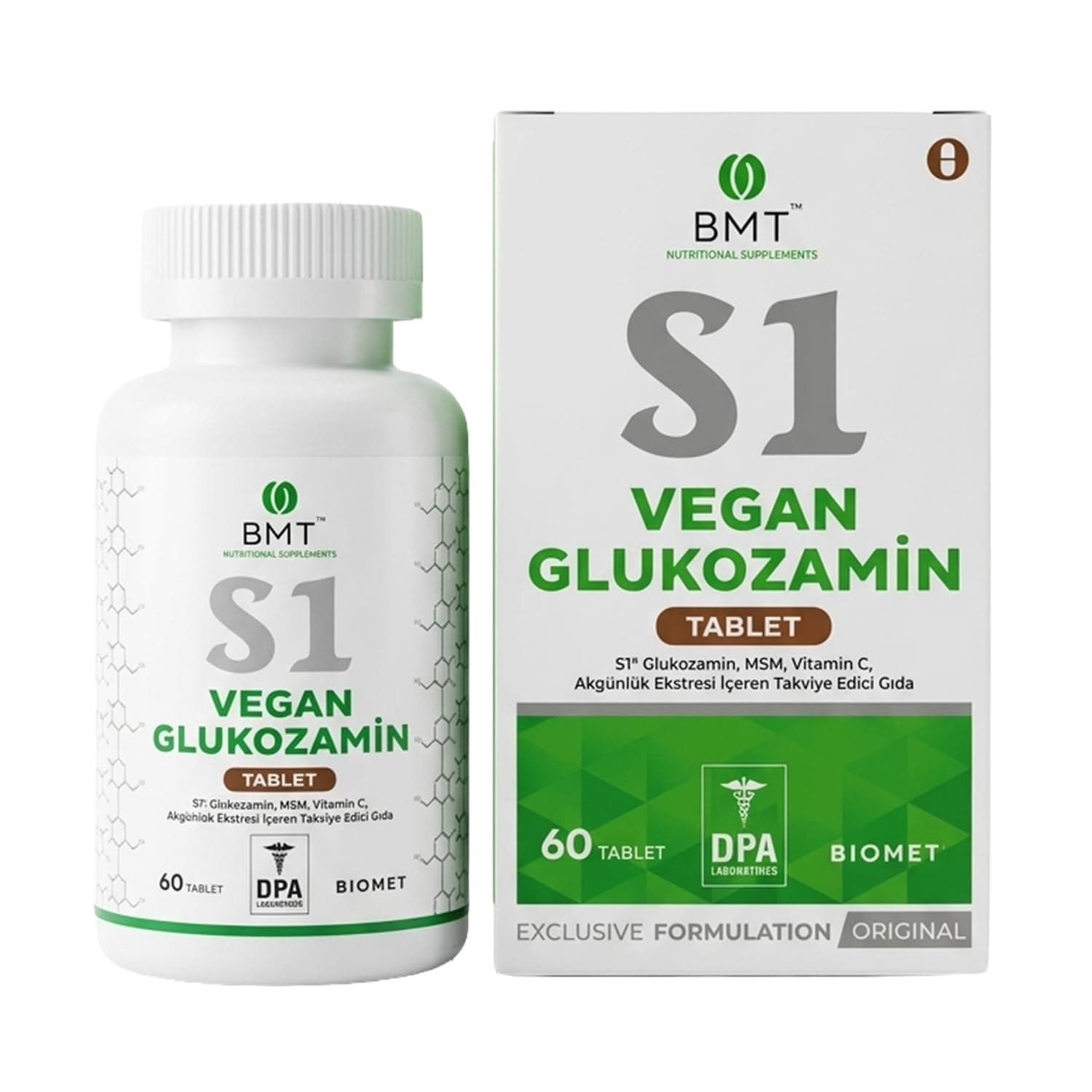 Vegan Glukozamin Tablet 60 Tablet