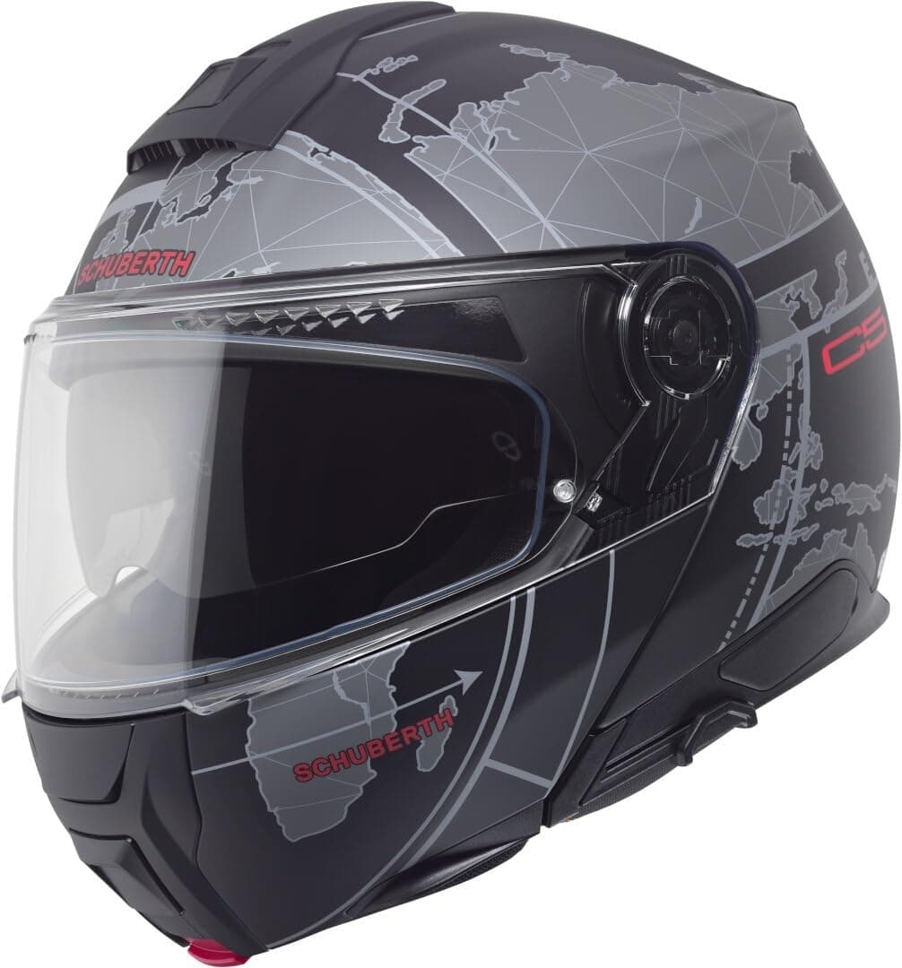 SCHUBERTH C5 Çene Açılır Motosiklet Kaskı-Globe Black-61-XL